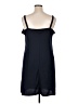 MSK 100% Polyester Solid Black Casual Dress Size 16 - photo 2