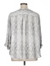 Carolina Belle 100% Polyester Silver 3/4 Sleeve Blouse Size 1X - photo 2