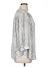 Carolina Belle 100% Polyester Silver 3/4 Sleeve Blouse Size 1X - photo 4