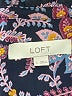 Ann Taylor LOFT 100% Polyester Paisley Black Long Sleeve Blouse Size L - photo 7