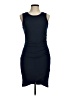 Olivia Grey Solid Blue Cocktail Dress Size M - photo 1