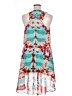 Bisou Bisou 100% Polyester Tie-dye Teal Casual Dress Size 14 - photo 2