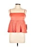 Assorted Brands 100% Viscose Orange Sleeveless Top Size S (estimated) - photo 1