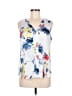 Banana Republic 100% Polyester White Sleeveless Blouse Size M - photo 1