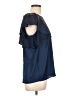 Worthington 100% Polyester Blue Short Sleeve Blouse Size L - photo 4