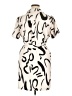 Shein 100% Polyester Graphic Ivory Casual Dress Size XL - photo 2