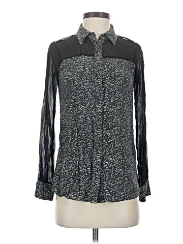 Rachel Zoe Long Sleeve Silk Top (view 1)