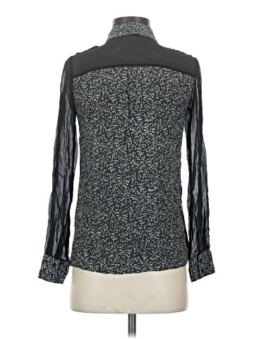 Rachel Zoe Long Sleeve Silk Top (view 2)