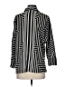 Modern Works 100% Polyester Stripes Black 3/4 Sleeve Blouse Size S - photo 2