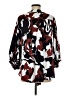 Chico's 100% Polyester Burgundy 3/4 Sleeve Blouse Size Med (1.5) - photo 2