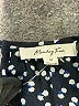 Monday Fun Polka Dots Black Short Sleeve Blouse Size M - photo 7