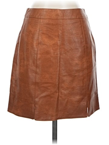 LoveRiche Faux Leather Skirt (view 1)