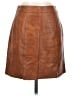 LoveRiche 100% Polyester Brown Faux Leather Skirt Size S - photo 1