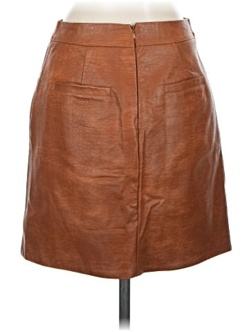 LoveRiche Faux Leather Skirt (view 2)