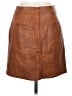 LoveRiche 100% Polyester Brown Faux Leather Skirt Size S - photo 2
