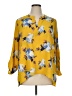 Gibson Floral Yellow 3/4 Sleeve Blouse Size XL - photo 1
