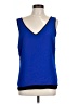 Cache 100% Polyester Blue Sleeveless Top Size L - photo 1