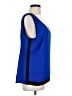 Cache 100% Polyester Blue Sleeveless Top Size L - photo 4
