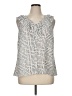 CAbi 100% Polyester Silver Sleeveless Blouse Size XL - photo 1