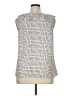 CAbi 100% Polyester Silver Sleeveless Blouse Size XL - photo 2