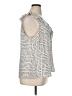 CAbi 100% Polyester Silver Sleeveless Blouse Size XL - photo 4