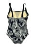 Speedo Graphic Tropical Black One Piece Swimsuit Size 12 - photo 2