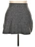 Happily Grey Solid Gray Casual Skirt Size 10 - photo 1