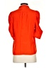 FRAME 100% Silk Orange Short Sleeve Silk Top Size XS - photo 2