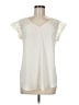 Express Ivory Short Sleeve Blouse Size M - photo 1
