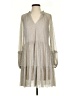 CeCe Metallic Silver Casual Dress Size S - photo 1