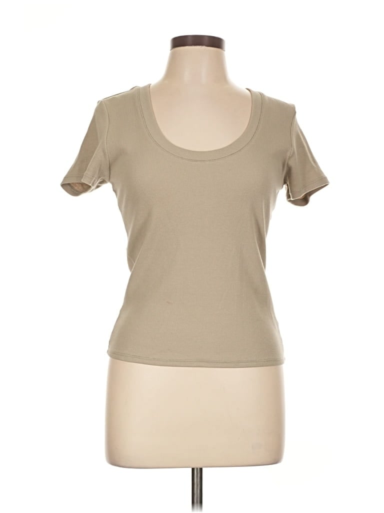 Pre-owned Z Supply Short Sleeve T-shirt In Tan