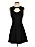 BCBGeneration 100% Polyester Hearts Black Cocktail Dress Size 4 - photo 1