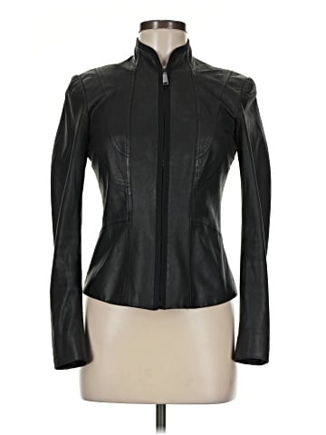 Elie Tahari Leather Jacket (view 1)