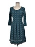 Max Studio Argyle Teal Casual Dress Size M - photo 1
