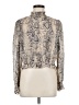 Lucy Paris 100% Polyester Paisley Silver Long Sleeve Blouse Size M - photo 1