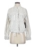 cavalini Stripes Ivory Long Sleeve Blouse Size S - photo 1