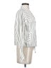 cavalini Stripes Ivory Long Sleeve Blouse Size S - photo 4
