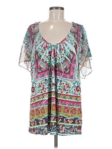 One World Short Sleeve Blouse (view 1)