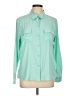 Assorted Brands 100% Polyester Solid Teal Long Sleeve Blouse Size L - photo 1
