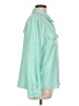 Assorted Brands 100% Polyester Solid Teal Long Sleeve Blouse Size L - photo 4