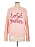 Queen of Sparkles Pink Pullover Sweater Size L - photo 1
