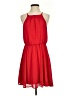 Blue Rain Solid Red Casual Dress Size S - photo 1