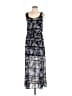 Bar III 100% Polyester Graphic Blue Casual Dress Size M - photo 1
