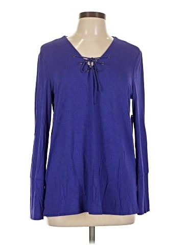 Larry Levine Long Sleeve Blouse (view 1)
