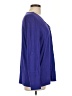 Larry Levine Blue Long Sleeve Blouse Size L - photo 4