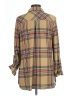 Robert Louis Plaid Brown 3/4 Sleeve Blouse Size L - photo 2