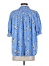 MELLODAY Blue Short Sleeve Blouse Size S - photo 2