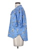 MELLODAY Blue Short Sleeve Blouse Size S - photo 5