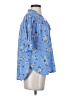 MELLODAY Blue Short Sleeve Blouse Size S - photo 4