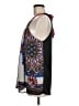 One September 100% Polyester Paisley Blue Sleeveless Blouse Size M - photo 5